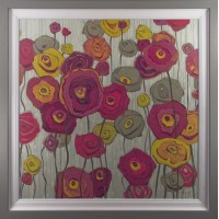 Shirley Novak - Lemongrass In Plum Framed Print