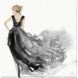 Aimée Wilson - Woman in Black I Canvas