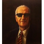 Alan Fearnley - Enzo Ferrari (Portrait)