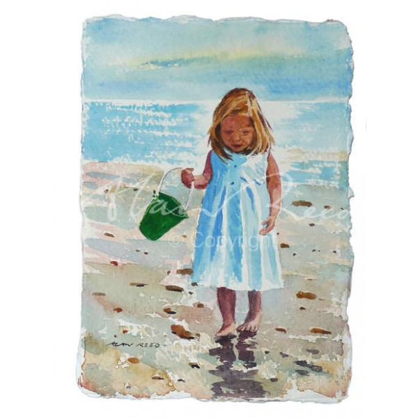 Alan Reed - Collecting Shells - Green Bucket  