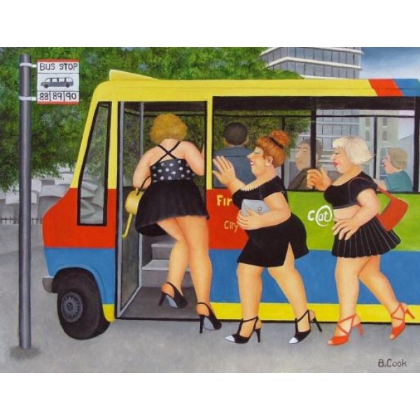 Beryl Cook - Bus Stop - ONLY 1 LEFT IN STOCK!