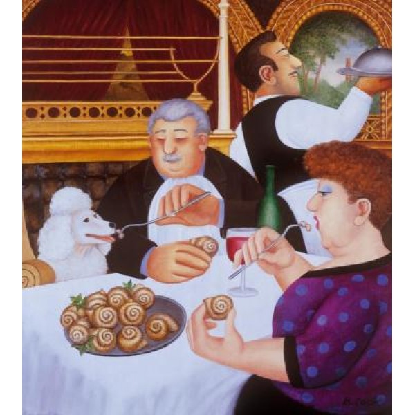 Beryl Cook - Dining in Paris - ONLY 1 LEFT IN STOCK!