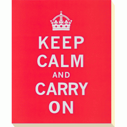 Keep Calm & ... Carry On Canvas Print