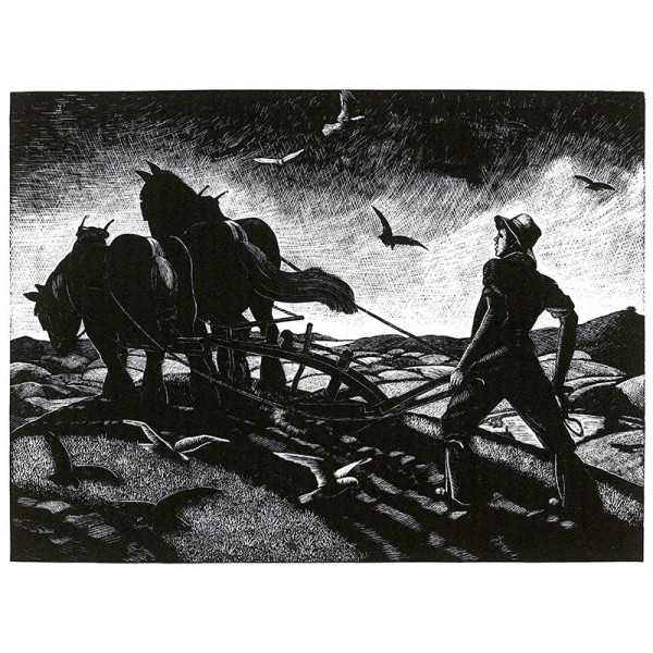 Clare Leighton - November: Ploughing