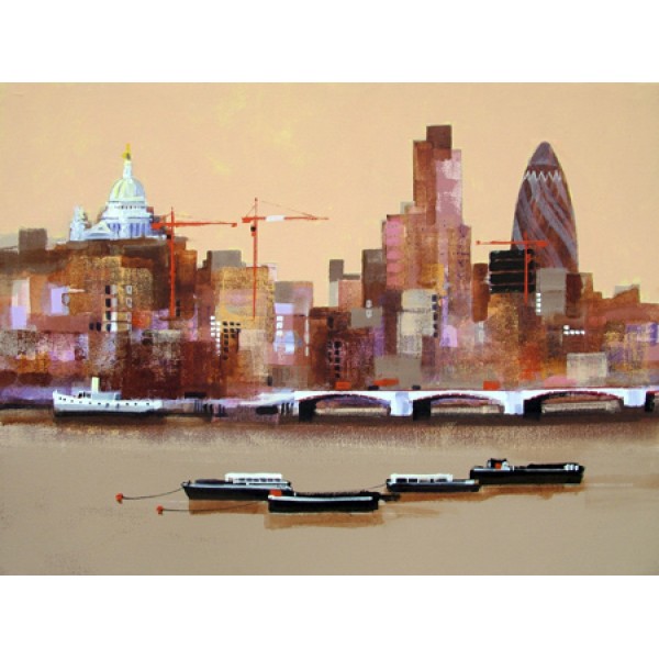 Colin Ruffell - New London Skyline (Canvas)