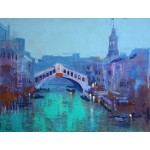 Colin Ruffell - Rialto at Night (Canvas)