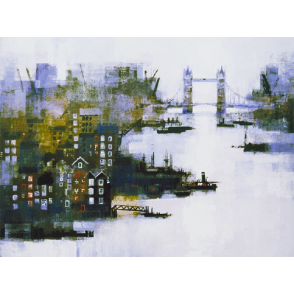 Colin Ruffell - Thames Warehouses (Canvas)