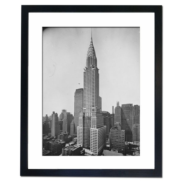 A fine view of the great Chrysler Building, New York 1930 Framed Print