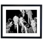Andy Warhol & Jerry Hall at Studio 54, 1998 Framed Print