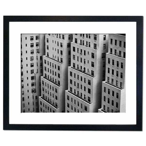 Apartment Buildings on Manhattan Island Framed Print