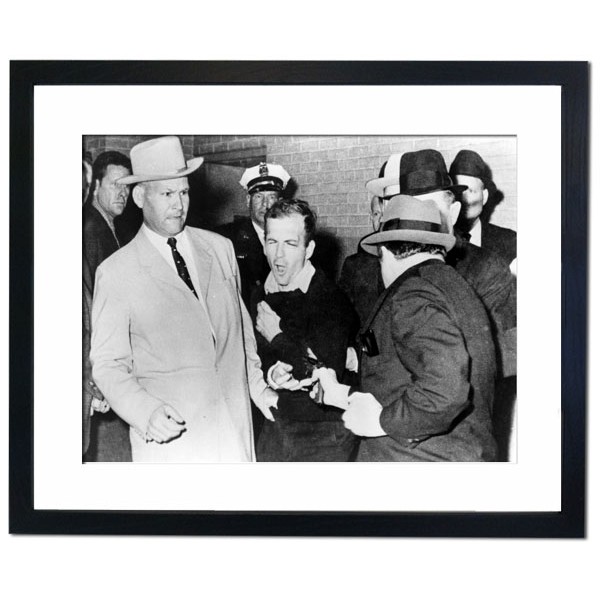 Assassination of Lee Harvey Oswald, who shot JFK Framed Print