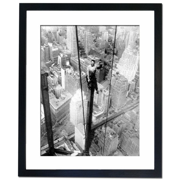 Building a skyscraper in New York city, 1930's Framed Print