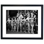 Caberet dancing at the Thunderbird Hotel, Las Vegas Framed Print