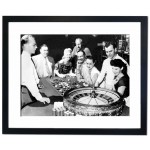 Inside a Las Vegas Casino, 1967 Framed Print