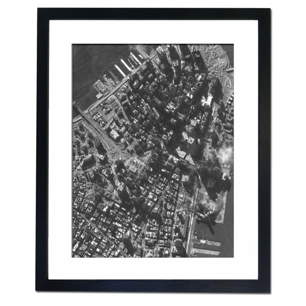 Manhattan Before the World Trade Center was Attacked by Hijackers Framed Print