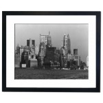 Manhattan South, taken from ferry 1950 Framed Print