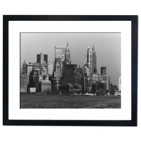 Manhattan South, taken from ferry 1950 Framed Print