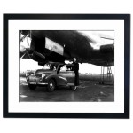 Morris Minor - The first car to be flown across the Atlantic, 1949 Framed Print