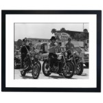 Motorcyclists at Daytona Beach, 1950 Framed Print