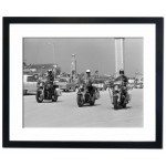 Police on Motorcycles, Daytona Beach 1950 Framed Print