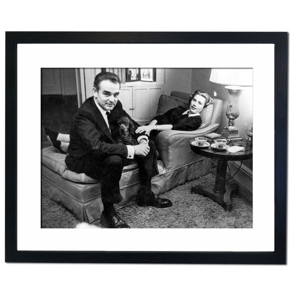 Prince Rainer of Monaco with Princess Grace, 1956 Framed Print