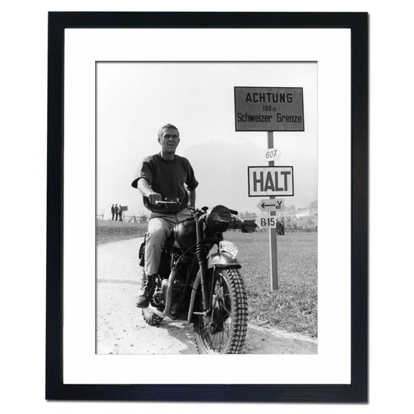 Steve McQueen The Great Escape 1963 Framed Print