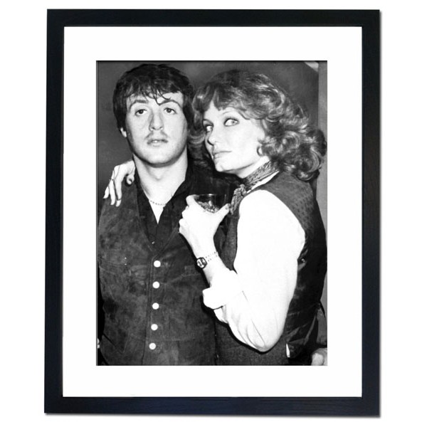 Sylvester Stallone & Joyce Ingalles at Studio 54 the famous New York Disco Framed Print