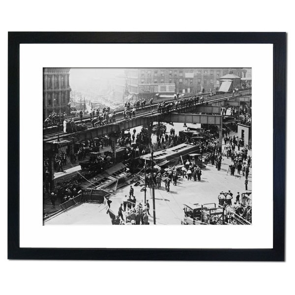 The Brooklyn Elevated Train Crash Of 1923 Framed Print