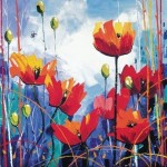 Daniel Campbell - Poppies in Blue