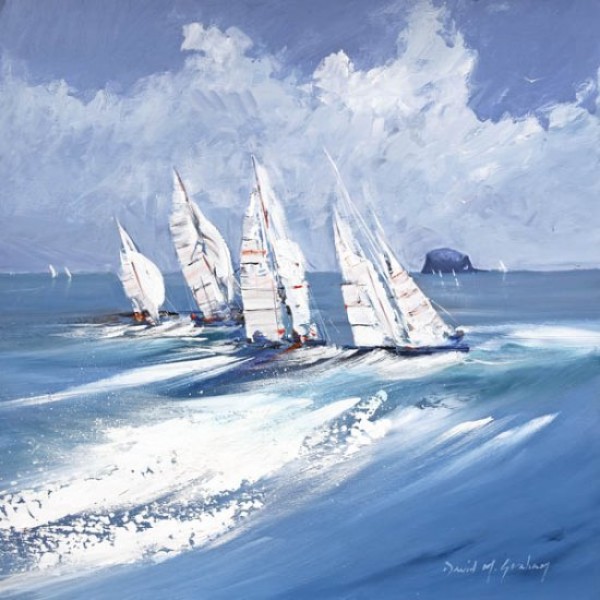 David Graham - Sailing by Bass Rock