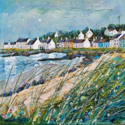 Deborah Phillips - Afternoon Moon, Portmahomack  Deborah Phillips - Afternoon Moon, Portmahomack