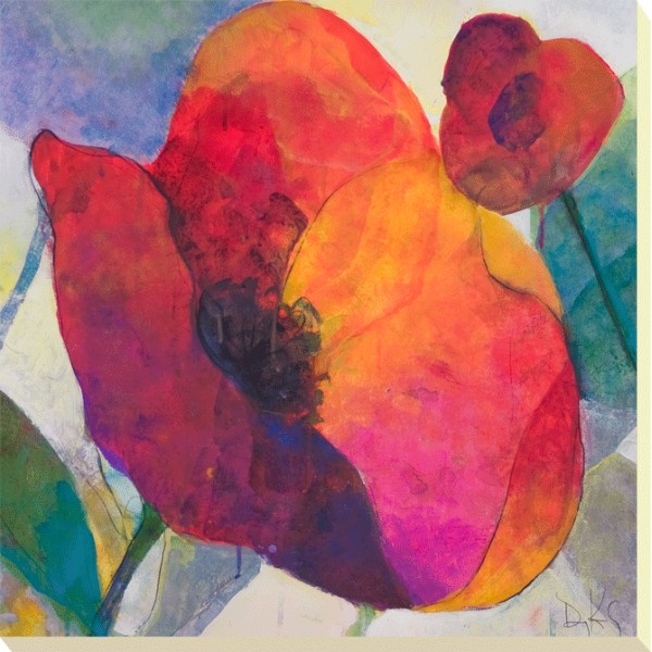 Doug Kennedy - Poppy Trio I Canvas Print 
