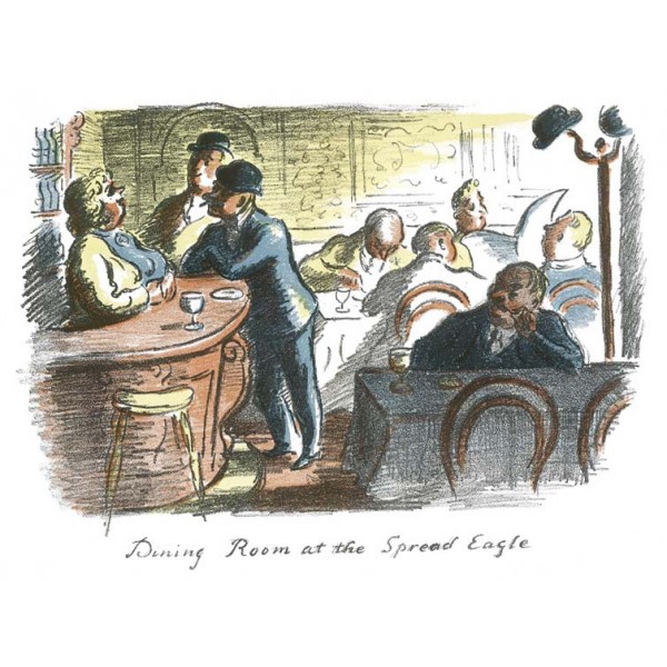 Edward Ardizzone  - Dining Room at the Spread Eagle