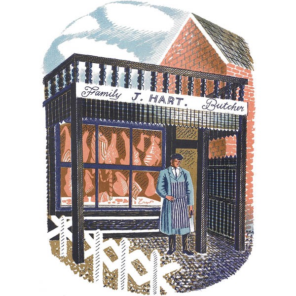 Eric Ravilious - Family Butcher