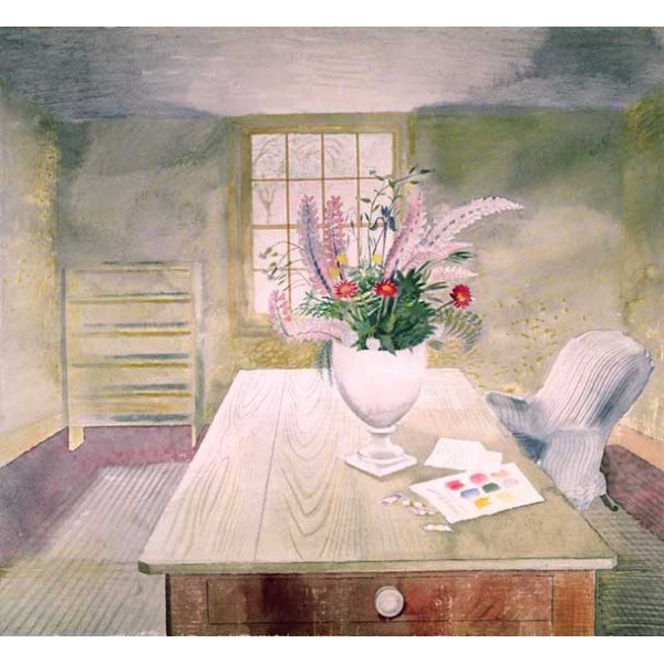 Eric Ravilious - Flowers on Cottage Table