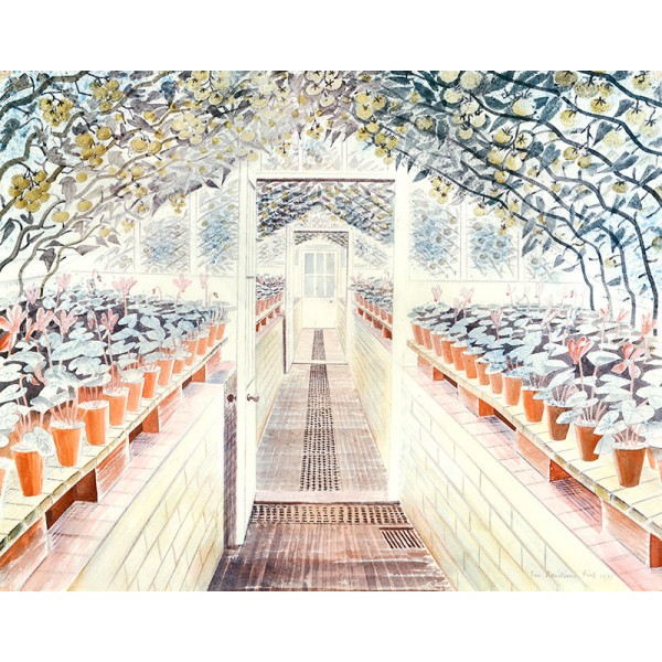 Eric Ravilious - The Greenhouse Tomatoes and Cyclamens 