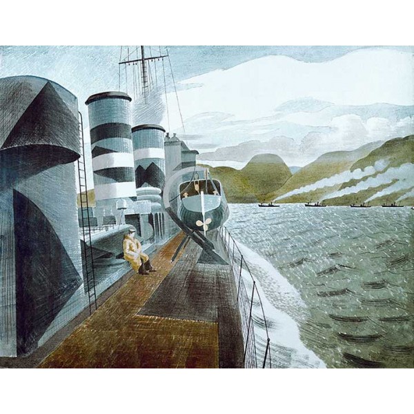 Eric Ravilious - Leaving Scapa Flow