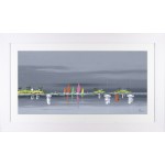 Frederic Flanet - Boat Reflections I Framed Print 