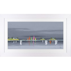 Frederic Flanet - Boat Reflections I Framed Print 