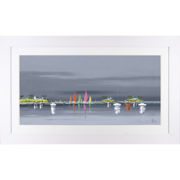 Frederic Flanet - Boat Reflections I Framed Print 