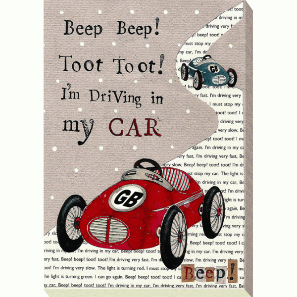 Helena Corbett - Nursery Rhymes - Beep Beep Canvas Print 