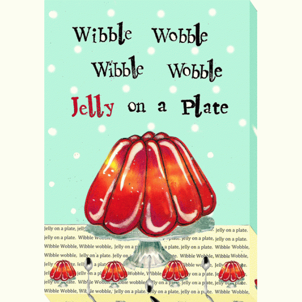 Helena Corbett - Nursery Rhymes - Wibble Wobble Canvas Print 