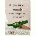 Helena Corbett - Nursery Rhymes - Crocodile Canvas Print 