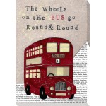 Helena Corbett - Nursery Rhymes - The Wheels On The Bus Canvas Print 