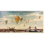 I and B Lane - Ballooning Over London Canvas Print 