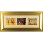 Jack Vettriano - Beach Triptych I Framed