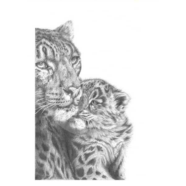 Jamie Boots - Gentle Touch Small (Snow Leopard and Cub) 