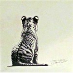Jamie Boots - Tiger Cub (Framed Original)