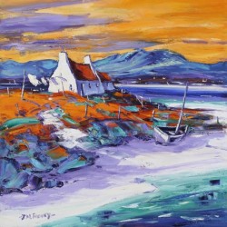 Jean Feeney - Evening on the Shore, Loch Ewe (Large)