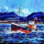 Jean Feeney - Puffer Passing Ardnamurchan (Large)